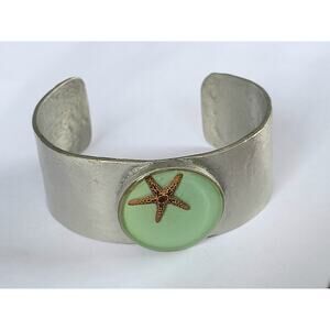 Shari Dixon Starfish Silver Bracelet Cuff Coastal Resort Wear